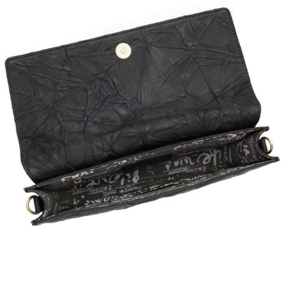 One Faded Knight Black and Gold Studded Clutch - Picture 5 of 5